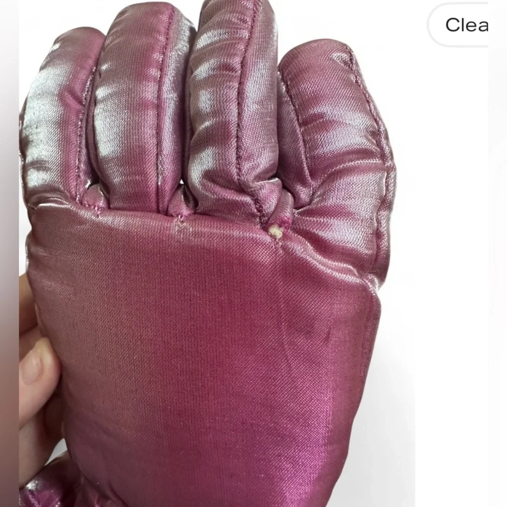 Girls Pink Winter Gloves